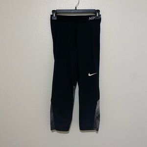 Nike Black and Gray Women's Leggings